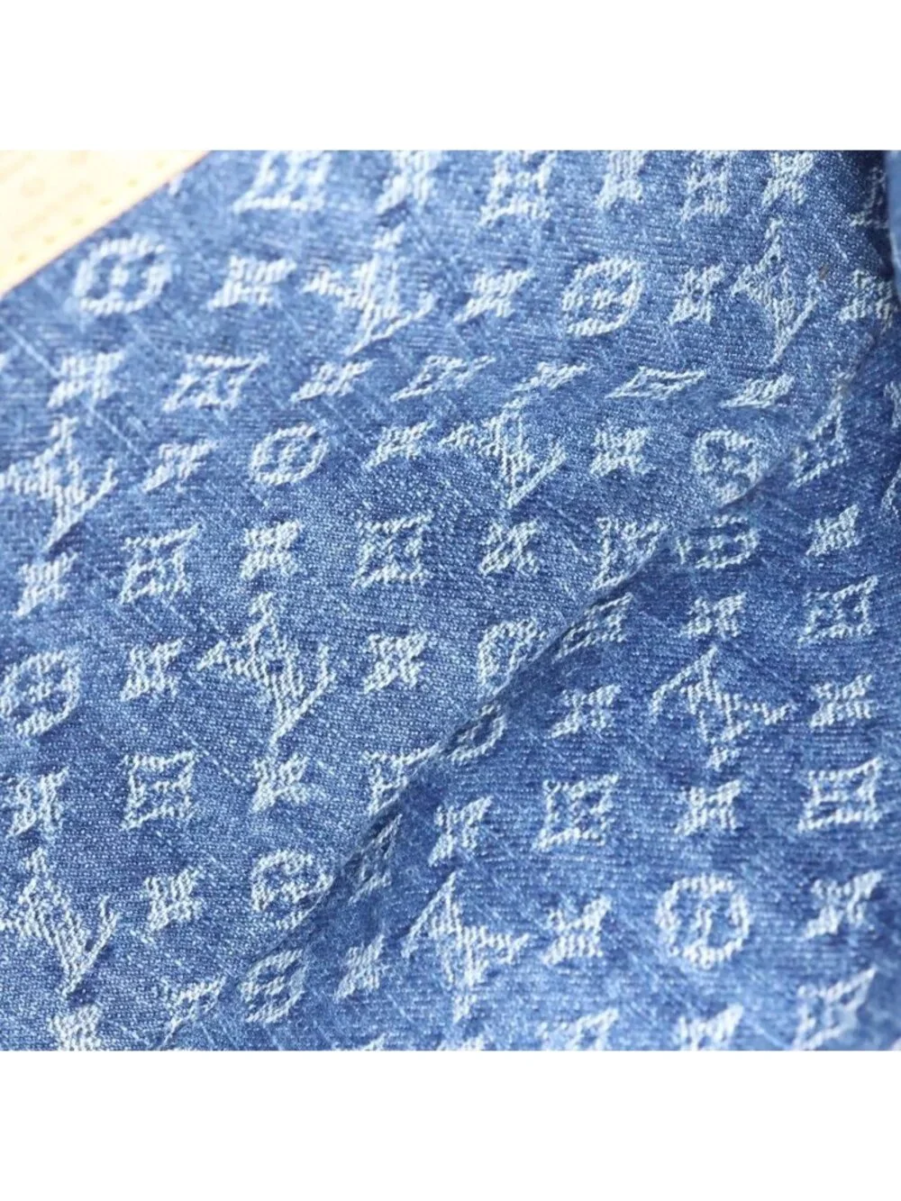 Louis Vuitton Monogram Denim LV Remix High Rise Shoulder Bag Indigo